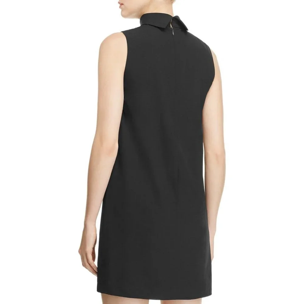 Yumi Kim $178 Women's Edie Collared Cutout Shift Dress - Black NEW WITH TAGS